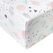 Copper Pearl&reg; Bayside Premium Fitted Crib Sheet in White