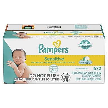 Pampers&reg; Sensitive&trade; 672-Count Pop-Top Wipes. View a larger version of this product image.