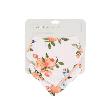 Little Unicorn&reg; 2-Pack Reversible Cotton Muslin Bandana Bibs. View a larger version of this product image.