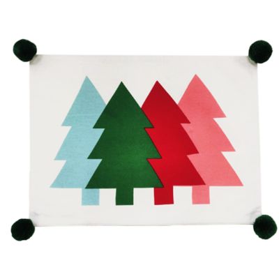H for Happy&trade; Christmas Trees Holiday Placemat