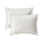 Alternate image 4 for Madison Park&reg; Arya Embroidered Faux Fur Ultra Plush 3-Piece Full/Queen Duvet Cover Set in Ivory