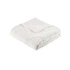 Alternate image 6 for Madison Park&reg; Arya Embroidered Faux Fur Ultra Plush 3-Piece Full/Queen Duvet Cover Set in Ivory