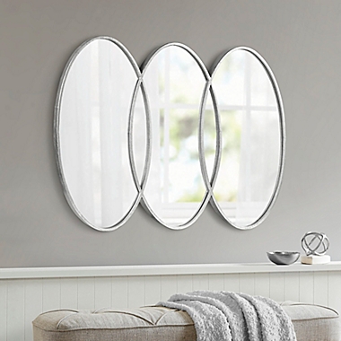 Madison Park Signature Eclipse 30-Inch x 40-Inch Wall Mirror in Antique Silver. View a larger version of this product image.