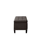 Alternate image 4 for Madison Park Shandra ll Storage Bench in Charcoal