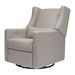 Babyletto Kiwi Glider Recliner with Electronic Control and USB in Performance Gray