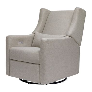Babyletto Kiwi Glider Recliner with Electronic Control and USB in Performance Gray. View a larger version of this product image.