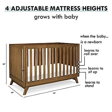 DaVinci Otto 3-in-1 Convertible Full-Size Crib in Walnut. View a larger version of this product image.