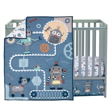 Robbie Robot 3-Piece Crib Bedding Set. View a larger version of this product image.