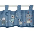 Alternate image 1 for Bedtime Originals Robbie Robot Window Valance in Blue