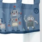 Alternate image 2 for Bedtime Originals Robbie Robot Window Valance in Blue