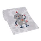 Alternate image 2 for Bedtime Originals&reg; Robbie Robot Baby Blanket in Grey