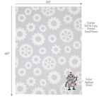 Alternate image 4 for Bedtime Originals&reg; Robbie Robot Baby Blanket in Grey