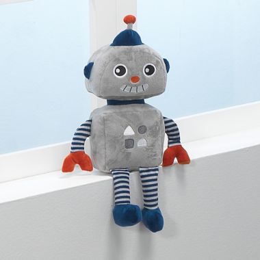 Bedtime Originals&reg; Robbie Robot Plush Toy in Grey. View a larger version of this product image.