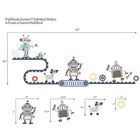 Alternate image 1 for Bedtime Originals&reg; Robbie Robot Wall Decals in Blue