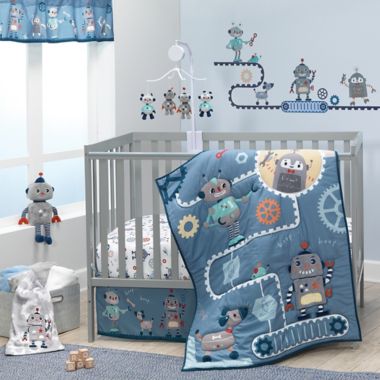Bedtime Originals&reg; Robbie Robot Wall Decals in Blue. View a larger version of this product image.