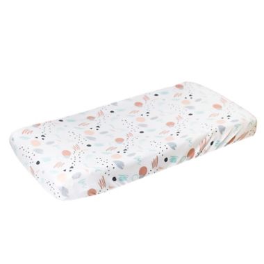 Copper Pearl&reg; Bayside Diaper Changing Pad Cover in White. View a larger version of this product image.
