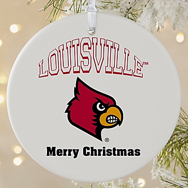 University of Louisville Cardinals Personalized 3.75-Inch Matte Ornament. View a larger version of this product image.