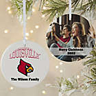Alternate image 0 for University of Louisville Cardinals Personalized 2-Sided 3.75-Inch Matte Ornament