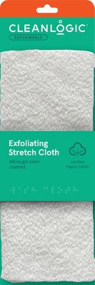 Cleanlogic&reg; Bath &amp; Body Organic Cotton Large Exfoliating Stretch Cloth
