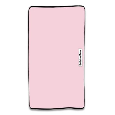 Bellabu Bear Fitted Crib Sheet in Blush Pink