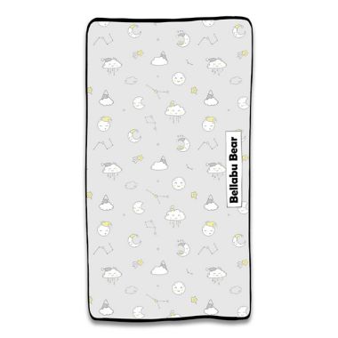 Bellabu Bear Constellation Changing Pad Cover in Grey. View a larger version of this product image.