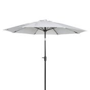 Everhome&trade; 9-Foot Round Canvas Tilt Market Umbrella in White