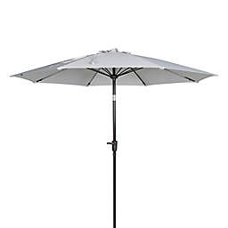 Everhome™ 9-Foot Round Canvas Tilt Market Umbrella in Grey