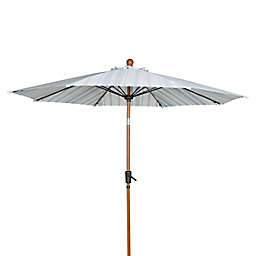 Everhome™ 9-Foot Market Umbrella in White/Blue