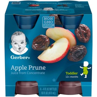 Gerber&reg; 100% 4 oz Apple Prune Juice From Concentrate With Added Vitamin C (4-Pack)