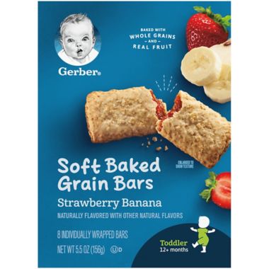 Gerber&reg; Graduates&reg; 8-Pack Strawberry Banana Cereal Bars. View a larger version of this product image.