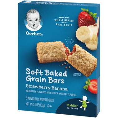 Gerber&reg; Graduates&reg; 8-Pack Strawberry Banana Cereal Bars. View a larger version of this product image.