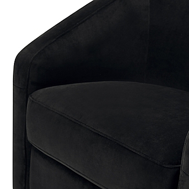 Babyletto Madison Swivel Glider in Black Velvet. View a larger version of this product image.