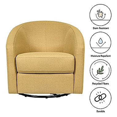 Babyletto Madison Swivel Glider in Performance Dijon. View a larger version of this product image.