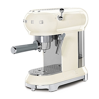 Smeg&reg; 15 Bar 50&#39;s Retro Style Manual Espresso Coffee Machine in Cream. View a larger version of this product image.