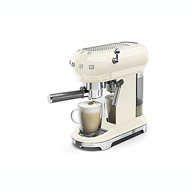 Smeg&reg; 15 Bar 50&#39;s Retro Style Manual Espresso Coffee Machine in Cream. View a larger version of this product image.