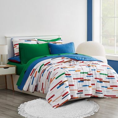 Crayola&reg; Percale Solid 200-Thread-Count Sheet Set. View a larger version of this product image.