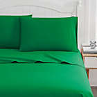 Alternate image 0 for Crayola&reg; Percale Solid 200-Thread-Count Queen Sheet Set in Green