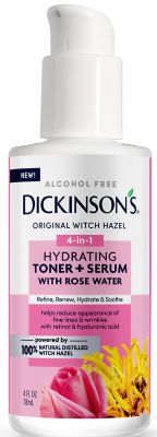 Dickinson's&reg; 4 fl. oz. 4-in-1 Hydrating Toner + Serum with Rose Water
