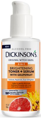 Dickinson's&reg; 4 fl. oz. 4-in-1 Alcohol-Free Bright Toner + Serum with Grapefruit