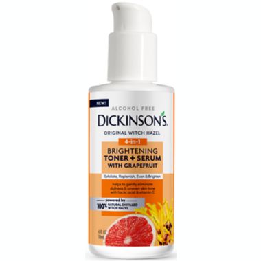 Dickinson's&reg; 4 fl. oz. 4-in-1 Alcohol-Free Bright Toner + Serum with Grapefruit. View a larger version of this product image.