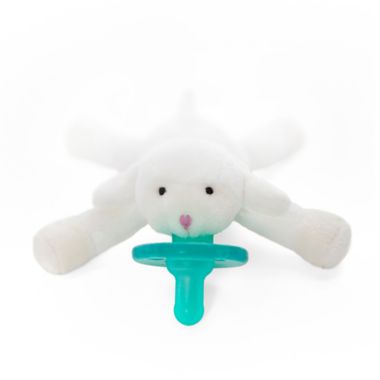 WubbaNub&trade; Size 0-6M Lil&#39; Lamb Infant Pacifier in White. View a larger version of this product image.