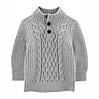 Alternate image 0 for OshKosh B&#39;gosh&reg; Size 3M Cable Knit Mock Neck Pullover Sweater in Grey