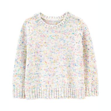 carter's&reg; Size 3T Speckled Confetti Sweater in Ivory. View a larger version of this product image.