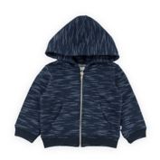 Sovereign Code&reg; Heathered Zip-Up Hooded Sweatshirt in Navy