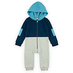 Sovereign Code® Colorblock Hooded Coverall in Ivory/Blue