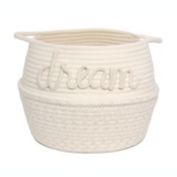 Taylor Madison Designs&reg; Dream Small Coil Rope Round Tote Bin in Natural/Gold