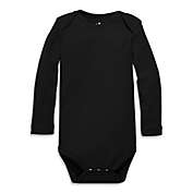 Primary&reg; Size 9-12M Unisex Signature Organic Cotton Long Sleeve Bodysuit in Black