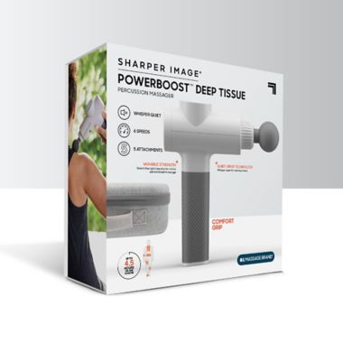 Sharper Image&reg; Powerboost Deep Tissue Massager in White. View a larger version of this product image.