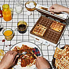 Alternate image 1 for CRUX&reg; 4-Slice Waffle Maker in White
