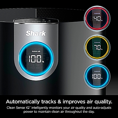 Shark Air Purifier MAX with True NanoSeal HEPA in Black. View a larger version of this product image.